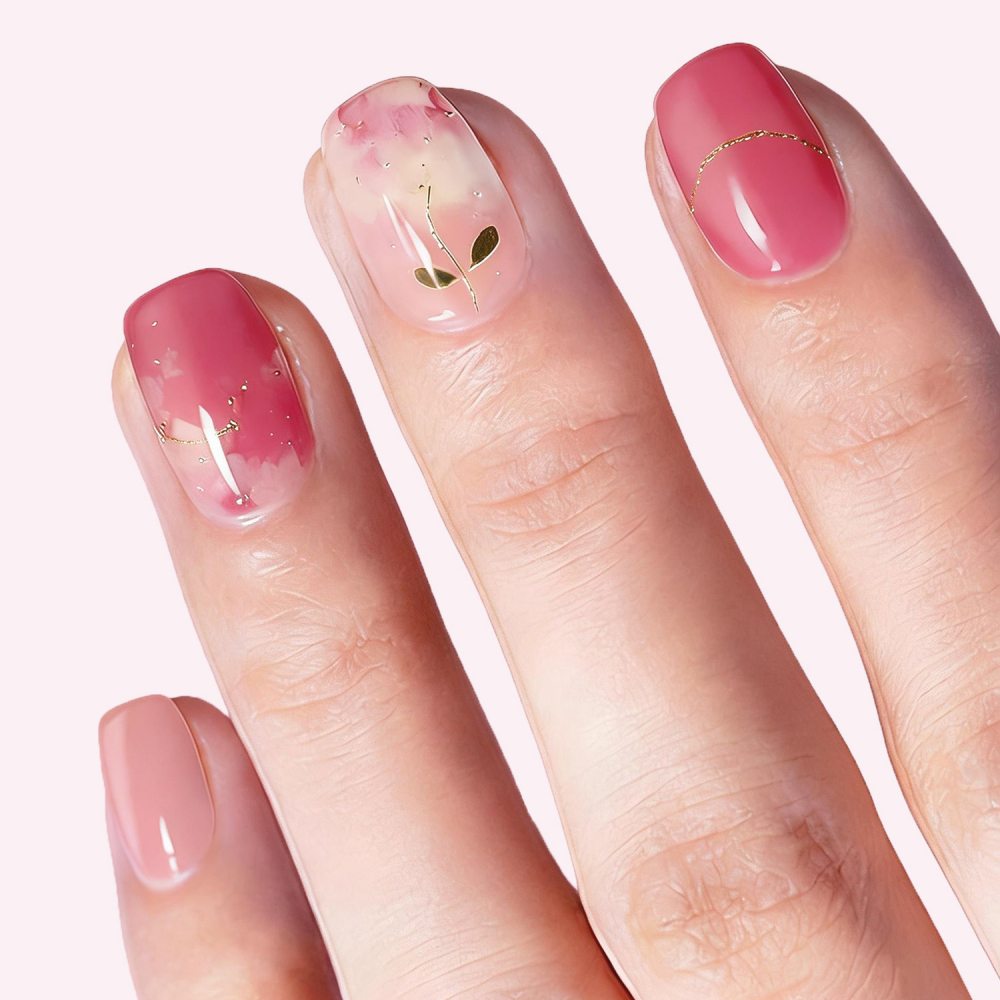 Soft Pink Ombre Nails