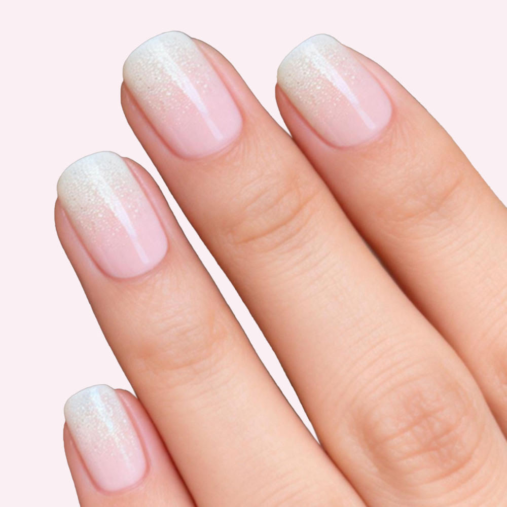 Nude Ombre Tips Gel Nail Strips