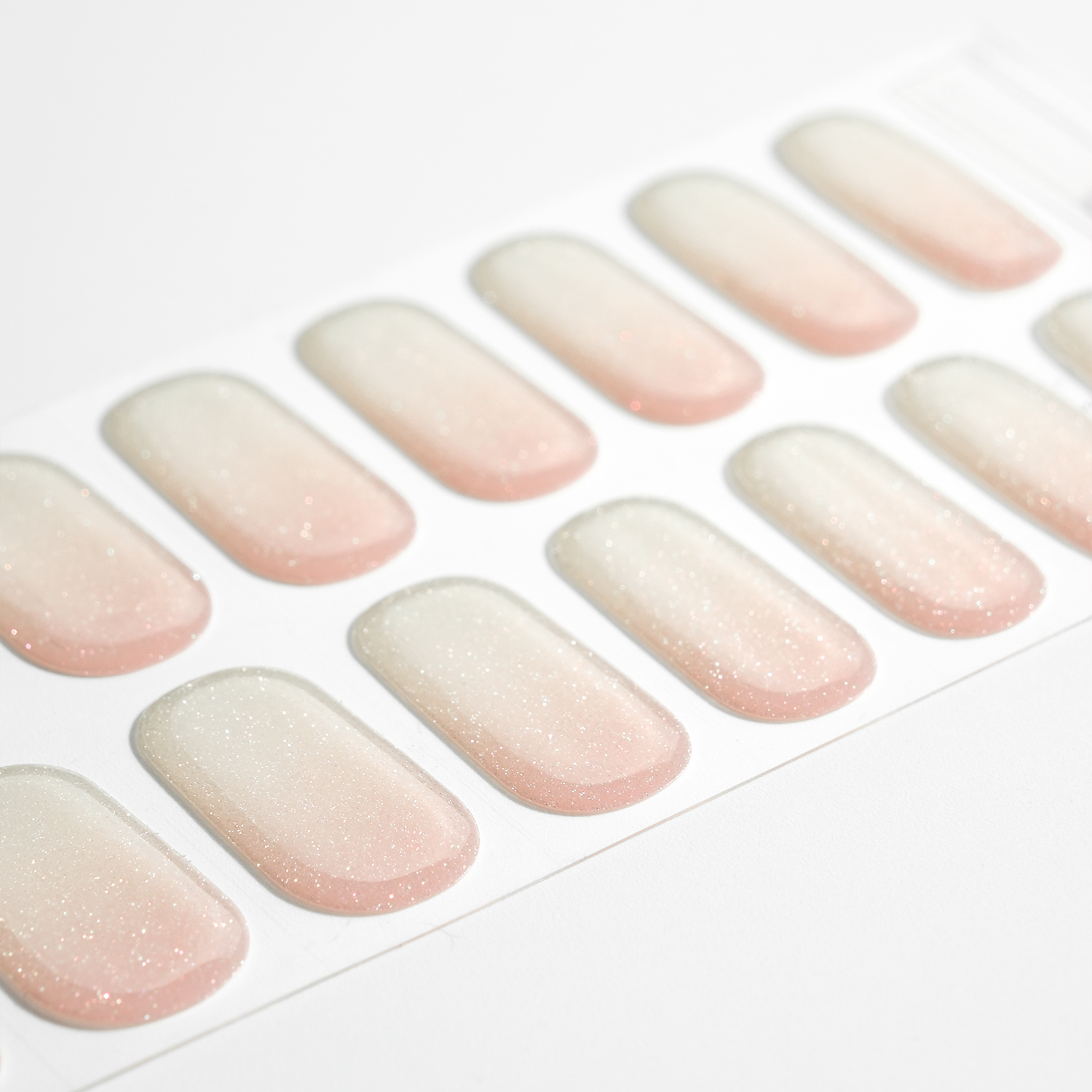 Pearl White Solid Nails