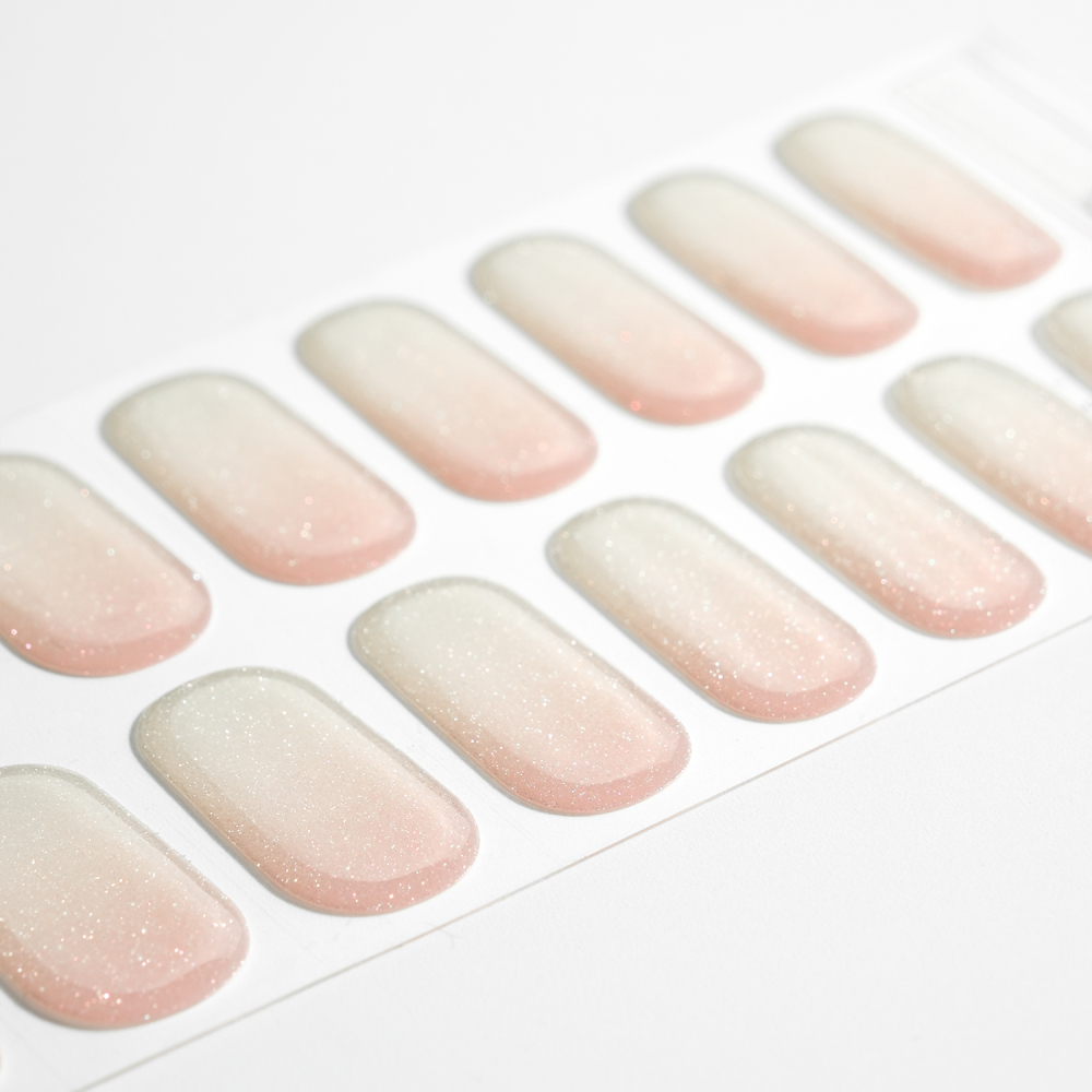 Pearl White Solid Nails