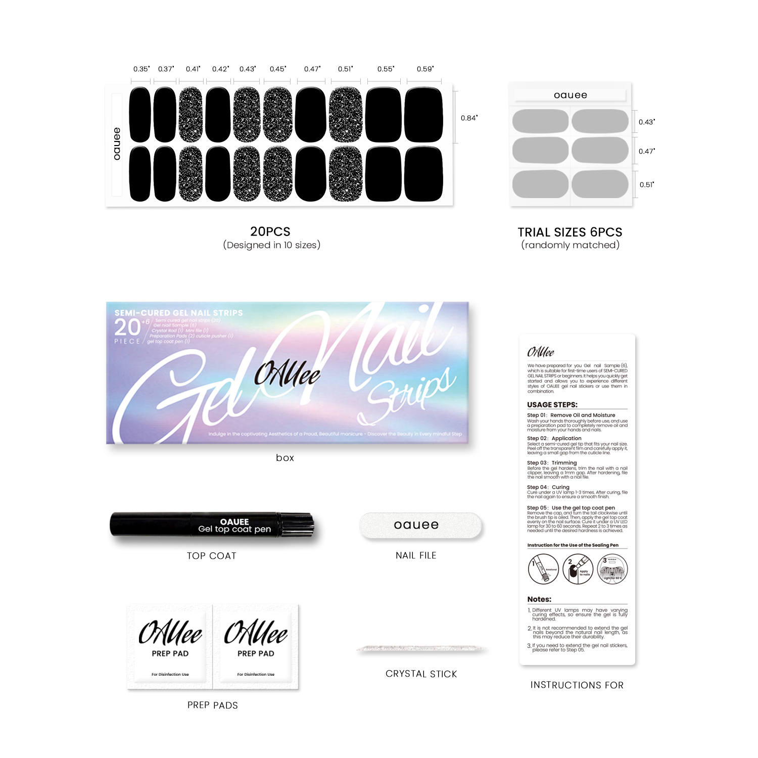 Velvet Black Magnetic Nail Art