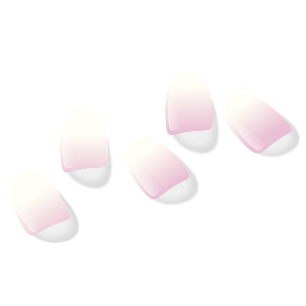 Pink & White Ombre Gel Nail Strips