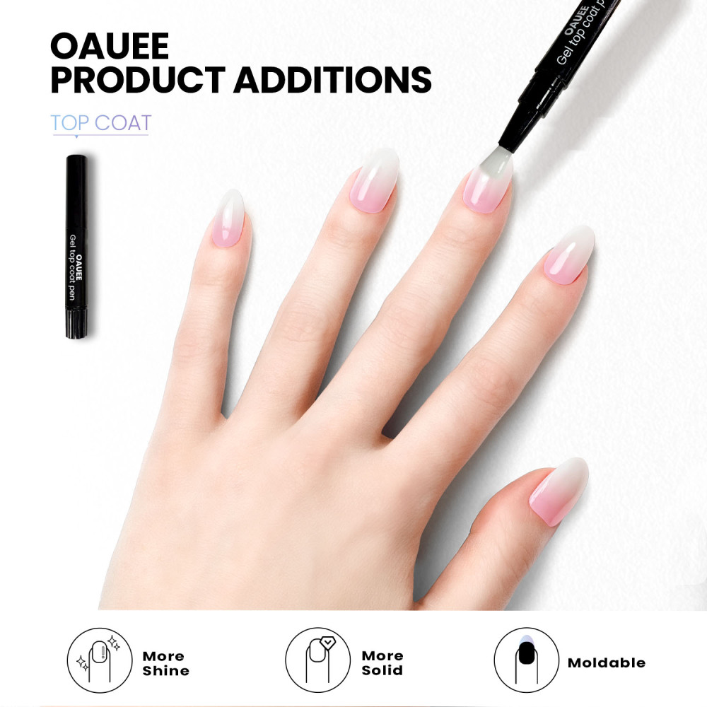 Pink & White Ombre Gel Nail Strips