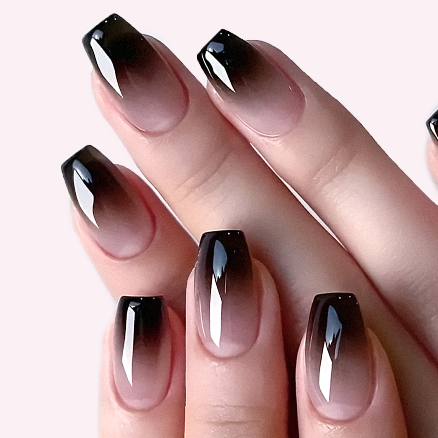 Chocolate Brown Gradient Gel Nail Strips