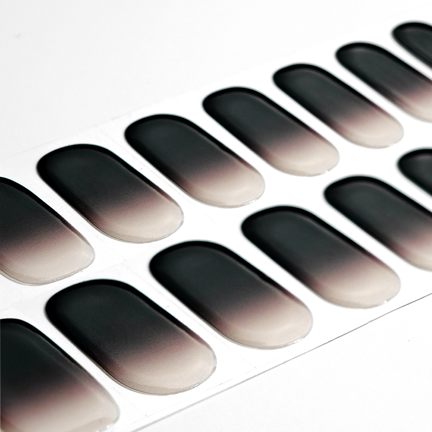 Chocolate Brown Gradient Gel Nail Strips