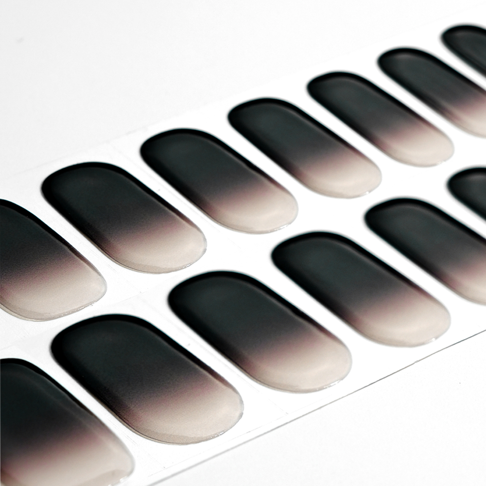 Chocolate Brown Gradient Gel Nail Strips