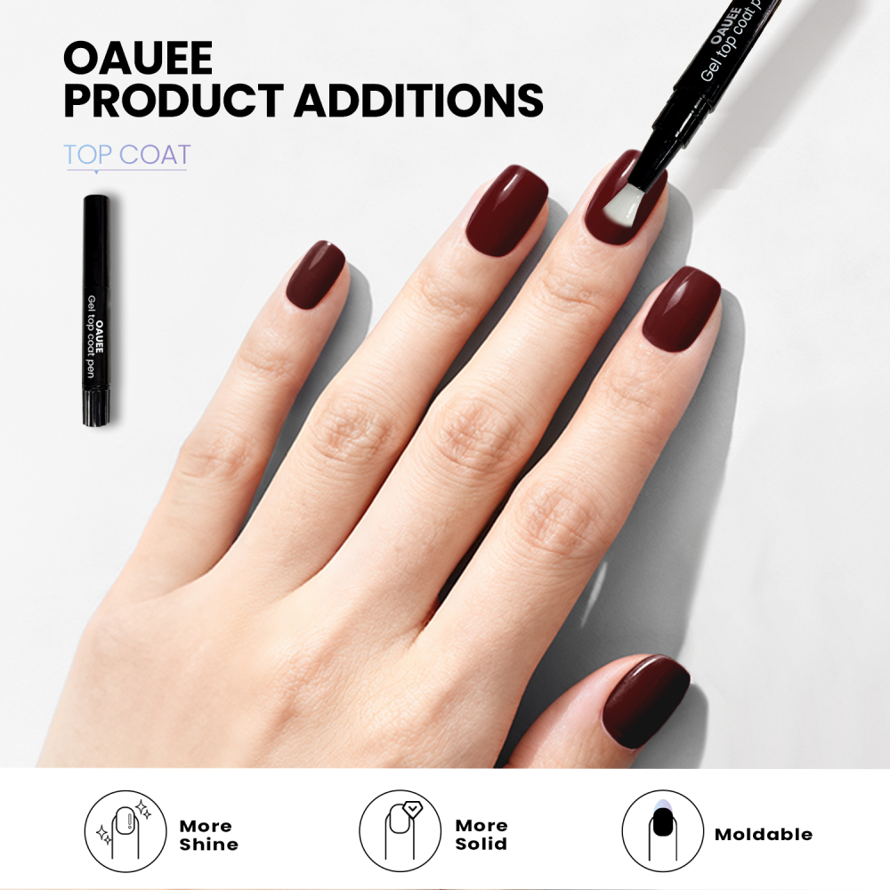 Deep Red  Nails
