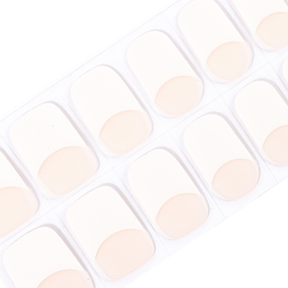 Classic French Tip Gel Nail Strips