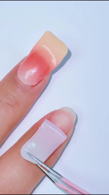 Orange Gradient Gel Nail Strips