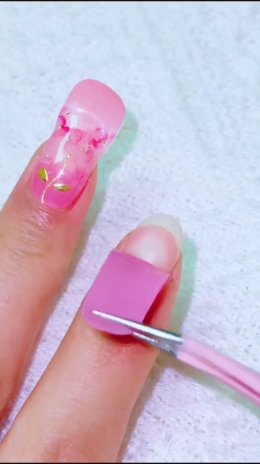 Soft Pink Ombre Nails