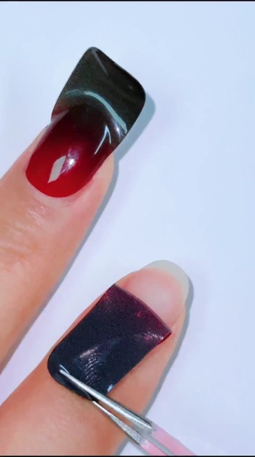 Red Ombre Tips