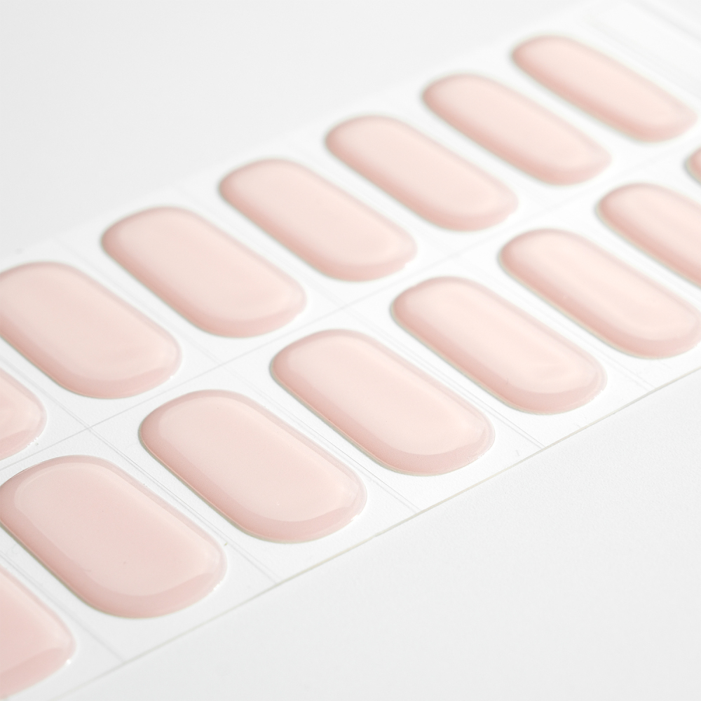 Pearl White Solid Nails
