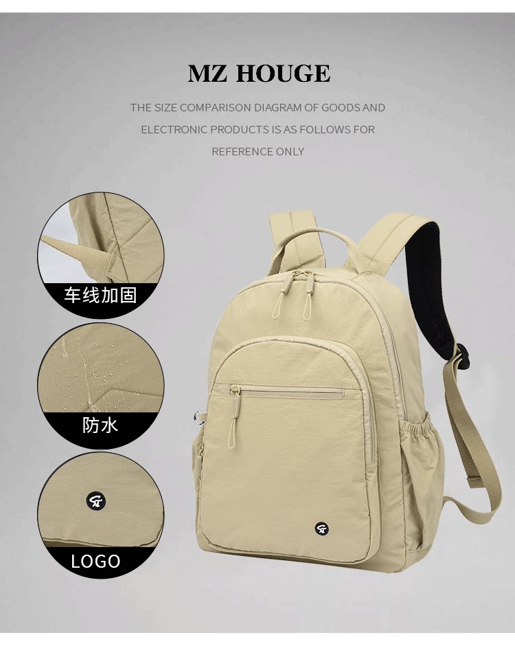 Backpack detail view