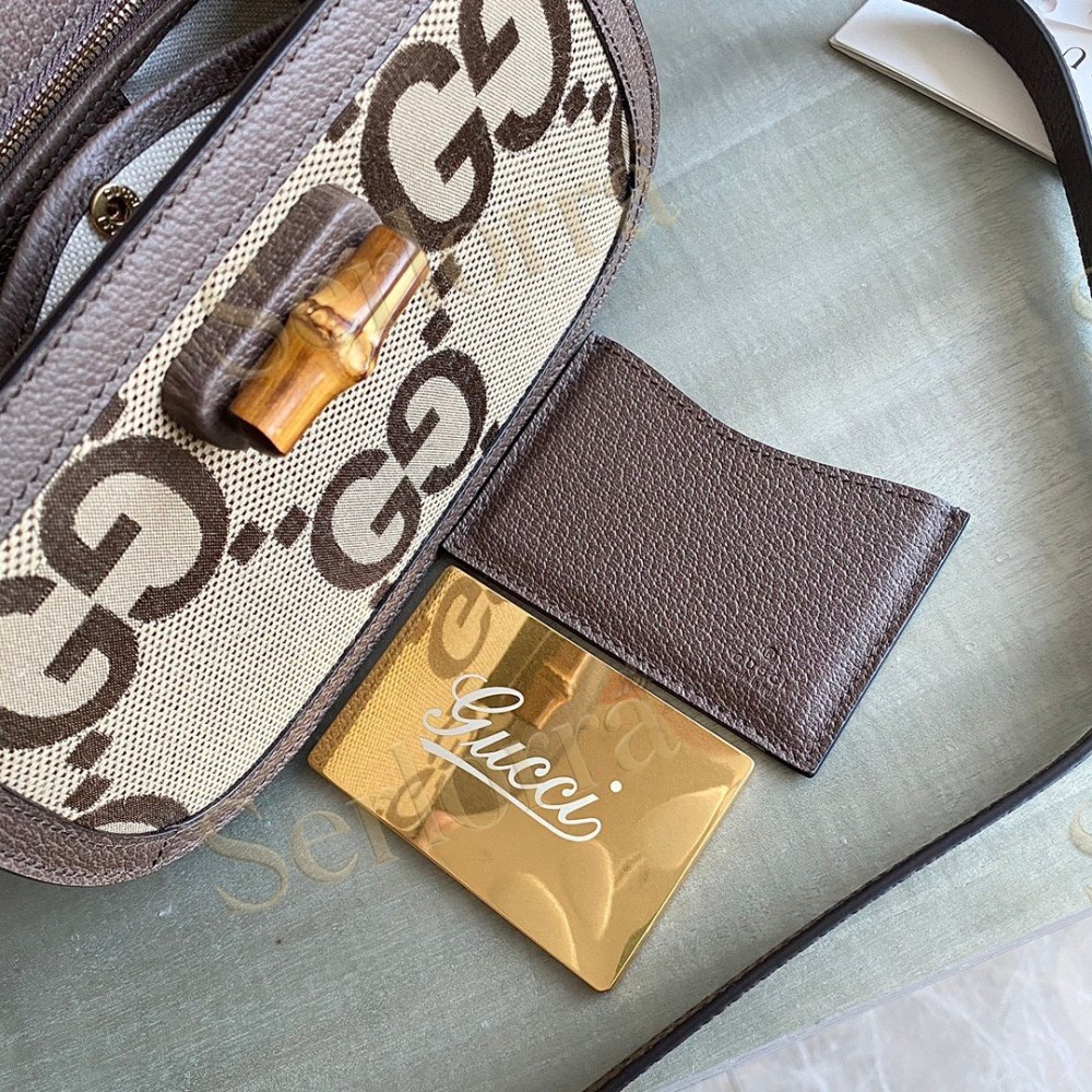 GUCCI BAMBOO 1947 JUMBO SMALL TOP HANDLE BAG