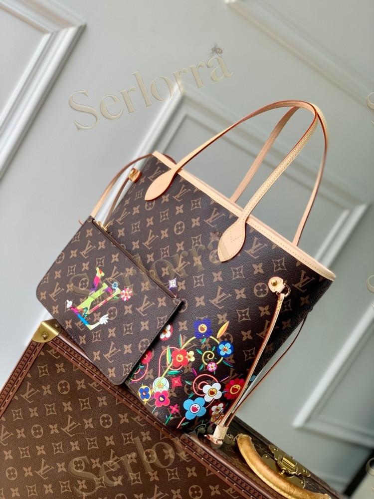 LOUIS VUITTON MURAKAMI LV X TM NEVERFULL MM