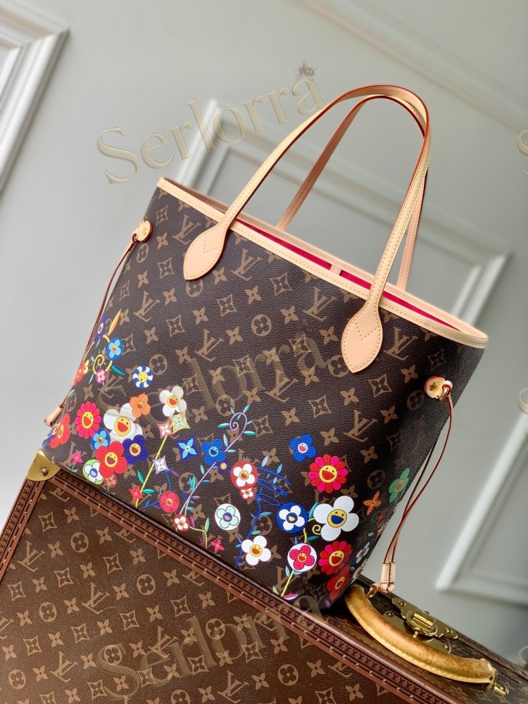 LOUIS VUITTON MURAKAMI LV X TM NEVERFULL MM