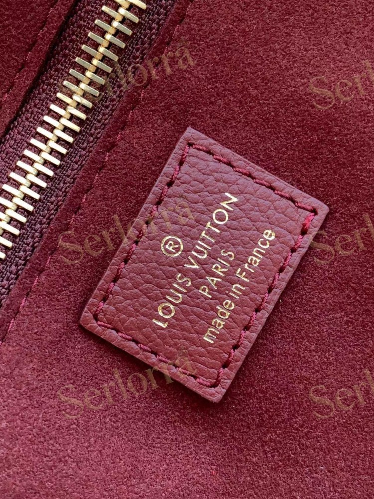 LOUIS VUITTON NEVERFULL MM MONOGRAM EMPREINTE LEATHER TOTE BAG