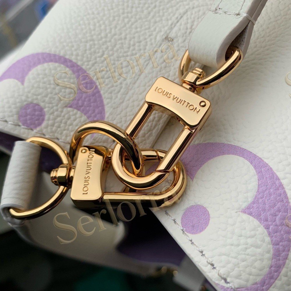 LOUIS VUITTON NÉONOÉ BB BUCKET BAG LATTE WHITE &PURPLE