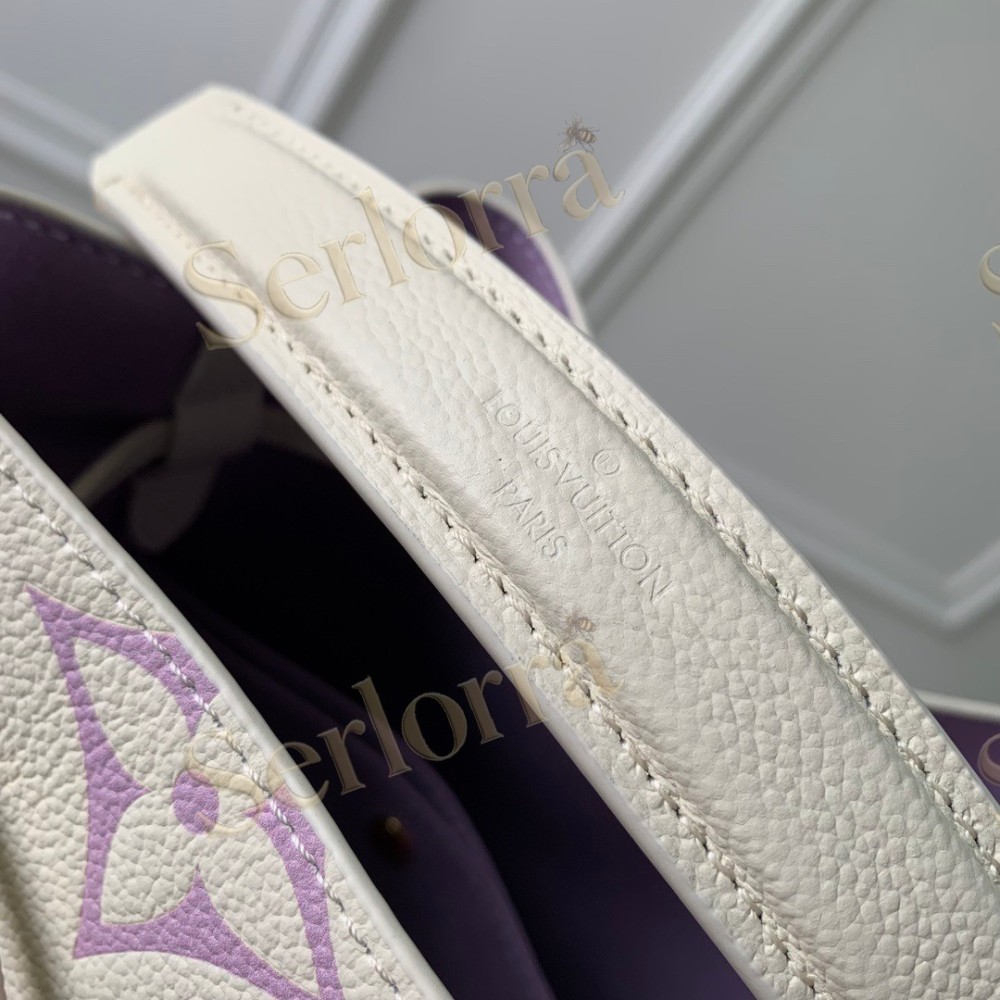 LOUIS VUITTON NÉONOÉ BB BUCKET BAG LATTE WHITE &PURPLE