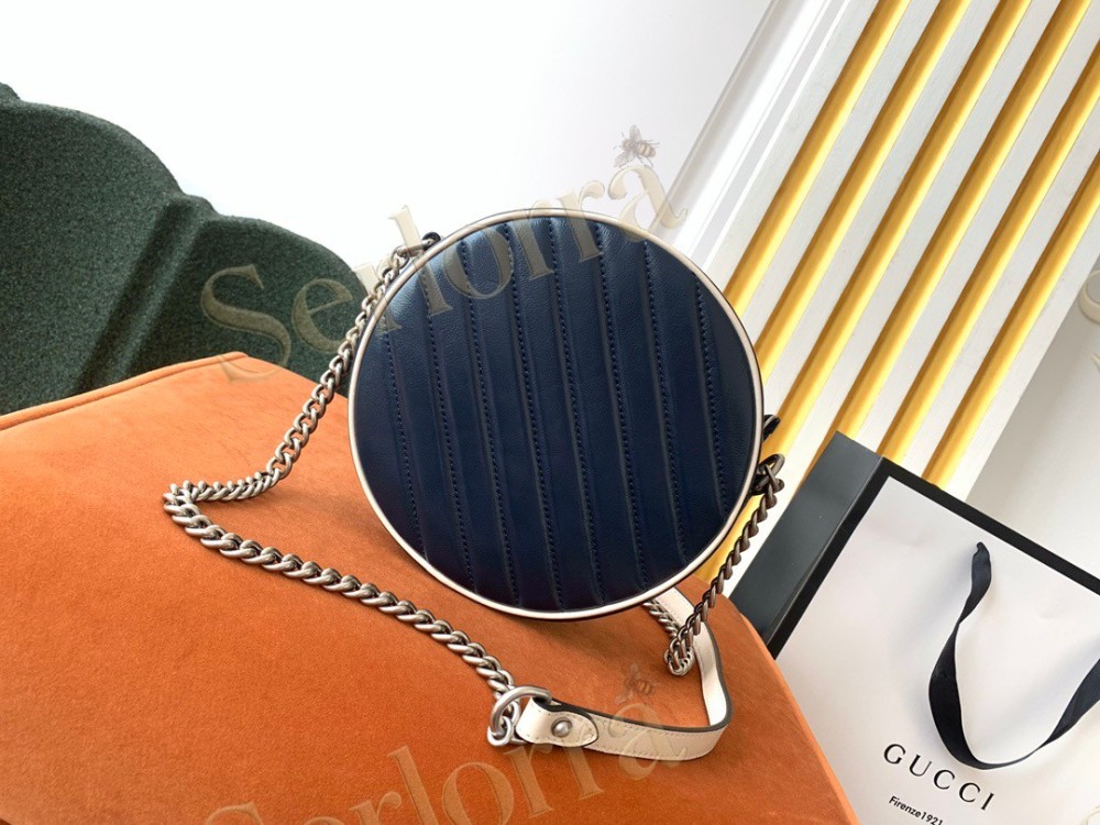 GUCCI GG MARMONT MINI ROUND SHOULDER BAG