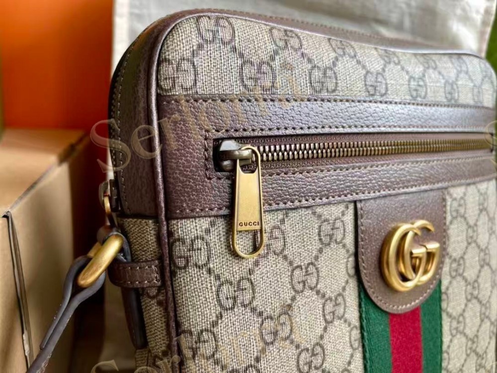 GUCCI OPHIDIA GG SMALL MESSENGER BAG