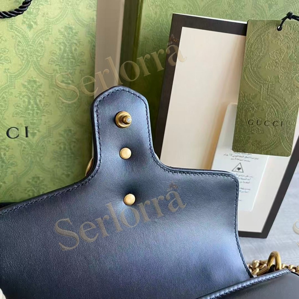 GUCCI GG MARMONT MINI TOP HANDLE BAG