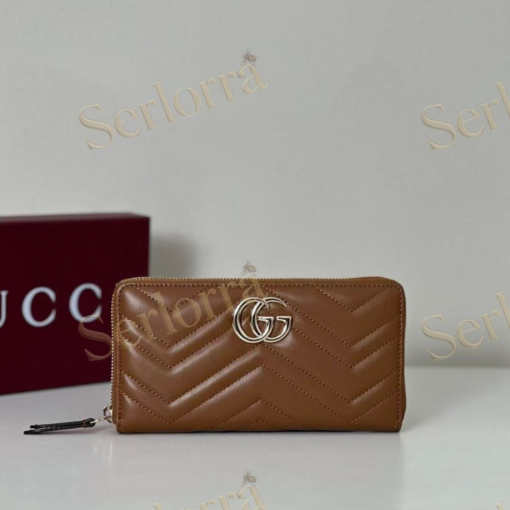 GUCCI GG MARMONT ZIP AROUND WALLET