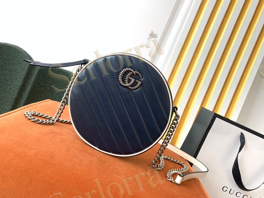 GUCCI GG MARMONT MINI ROUND SHOULDER BAG