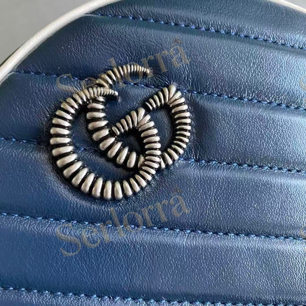 GUCCI GG MARMONT MINI ROUND SHOULDER BAG