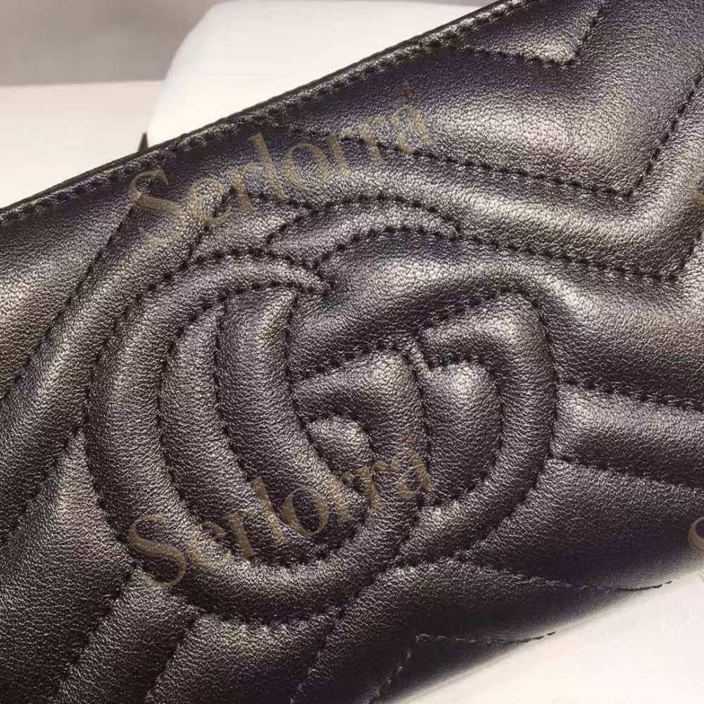 GUCCI GG MARMONT ZIP AROUND WALLET