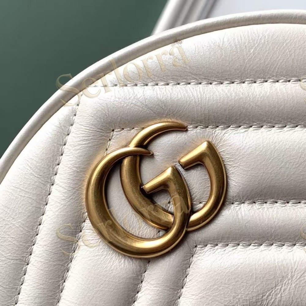 GUCCI GG MARMONT MINI ROUND SHOULDER BAG