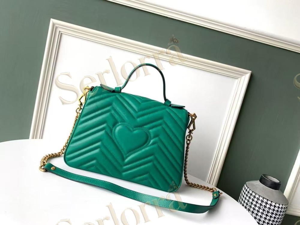 GUCCI GG MARMONT MEDIUM TOP HANDLE BAG