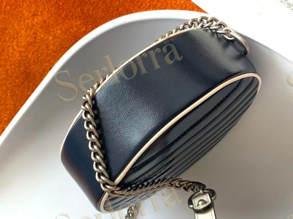 GUCCI GG MARMONT MINI ROUND SHOULDER BAG