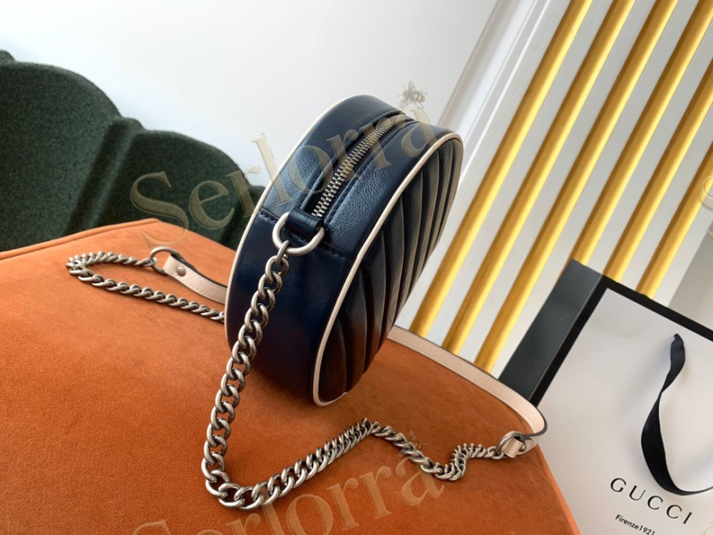 GUCCI GG MARMONT MINI ROUND SHOULDER BAG