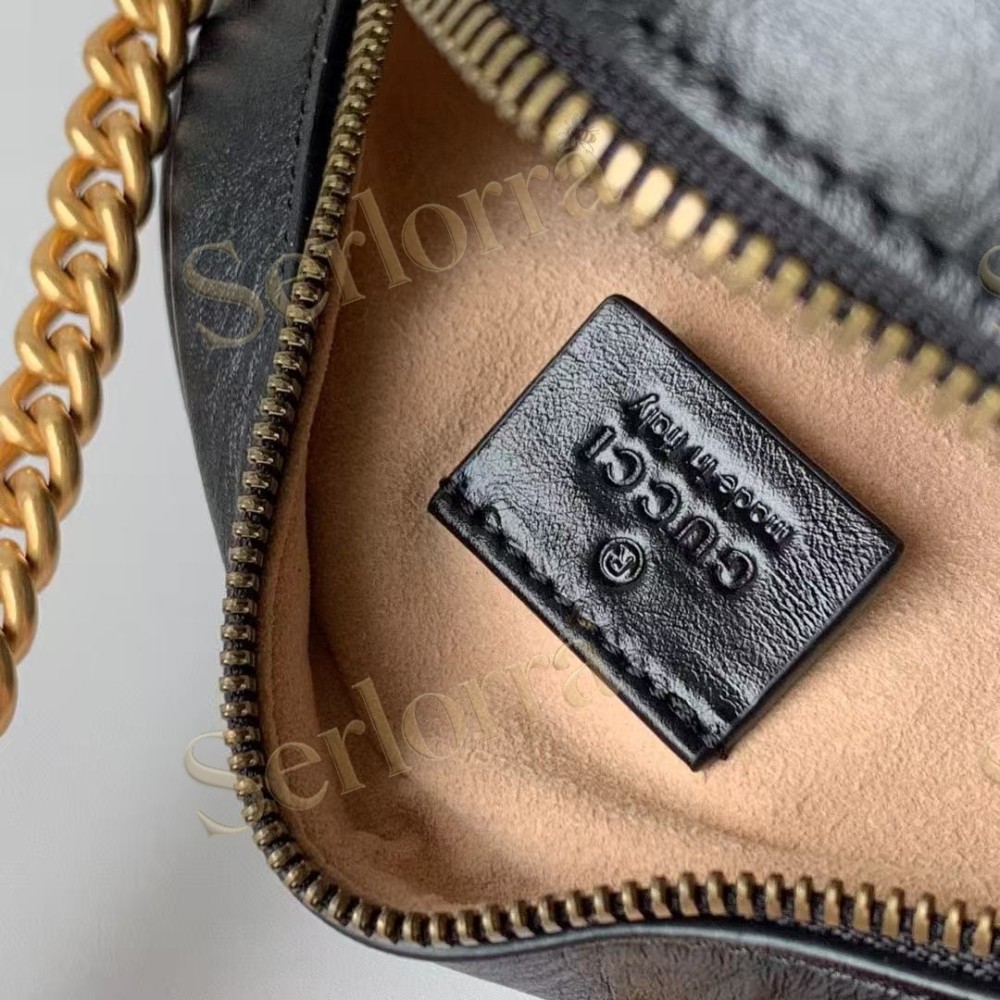 GUCCI GG MARMONT MINI ROUND SHOULDER BAG