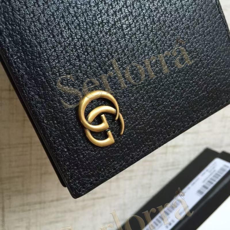 GUCCI GG MARMONT BI-FOLD CARD CASE WALLET