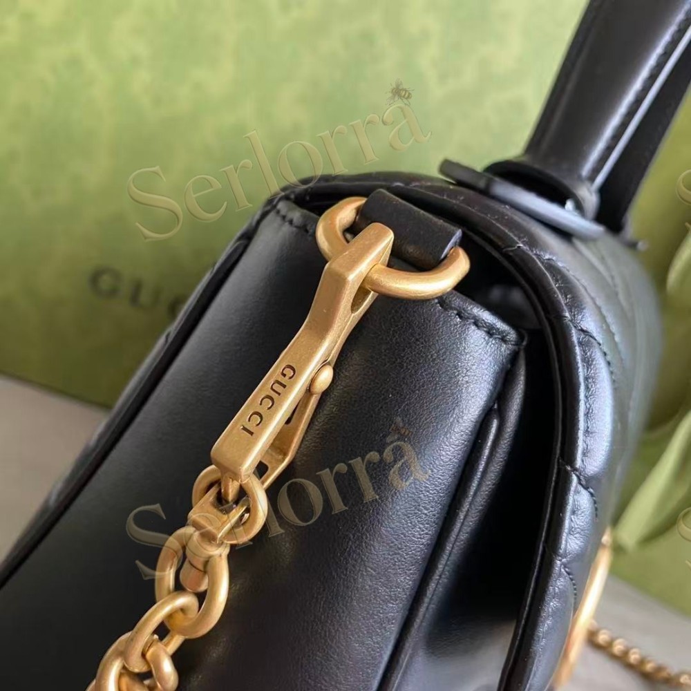 GUCCI GG MARMONT MEDIUM TOP HANDLE BAG