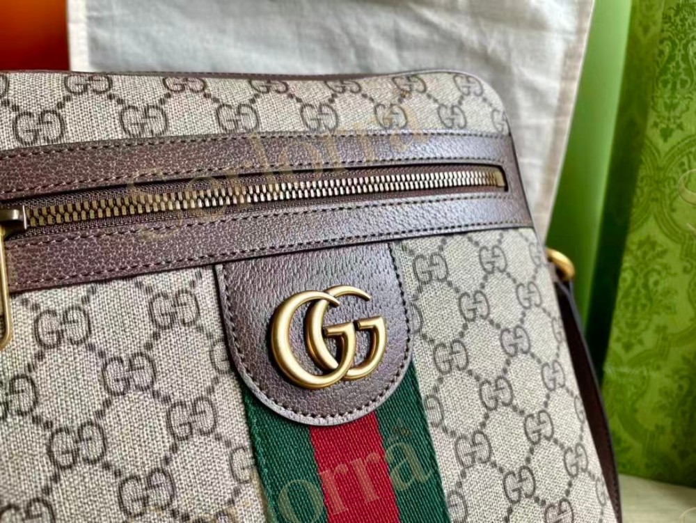 GUCCI OPHIDIA GG SMALL MESSENGER BAG