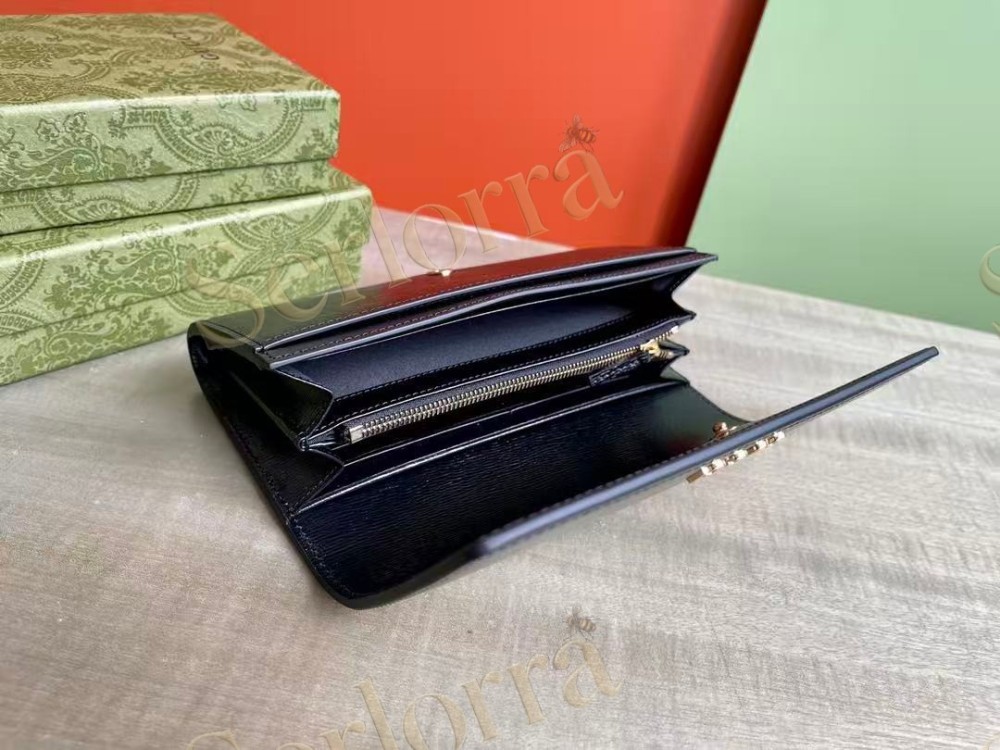 GUCCI GG MARMONT ZIP AROUND WALLET