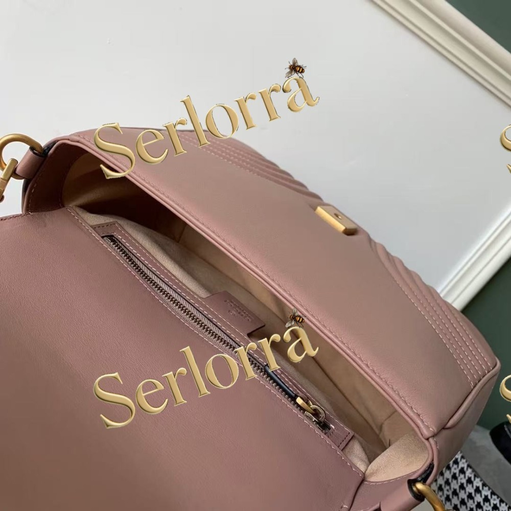 GUCCI GG MARMONT MEDIUM TOP HANDLE BAG
