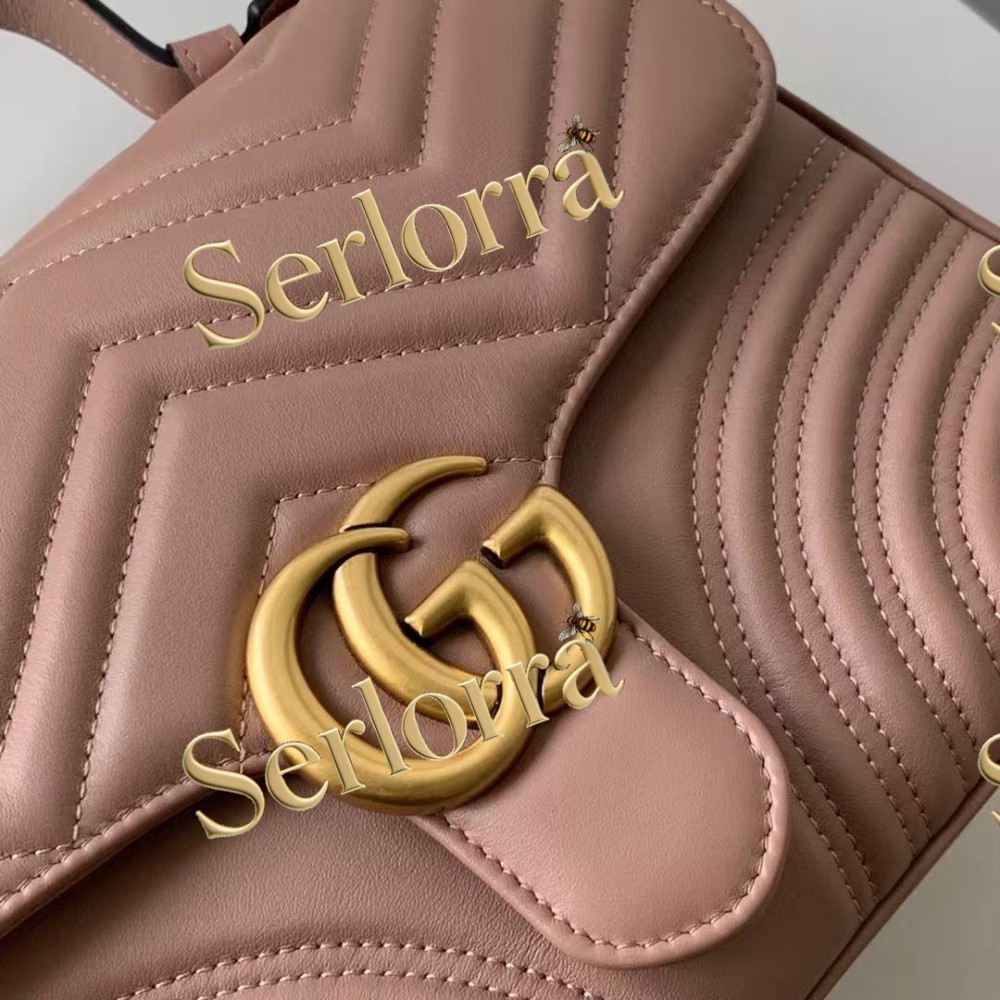 GUCCI GG MARMONT MEDIUM TOP HANDLE BAG