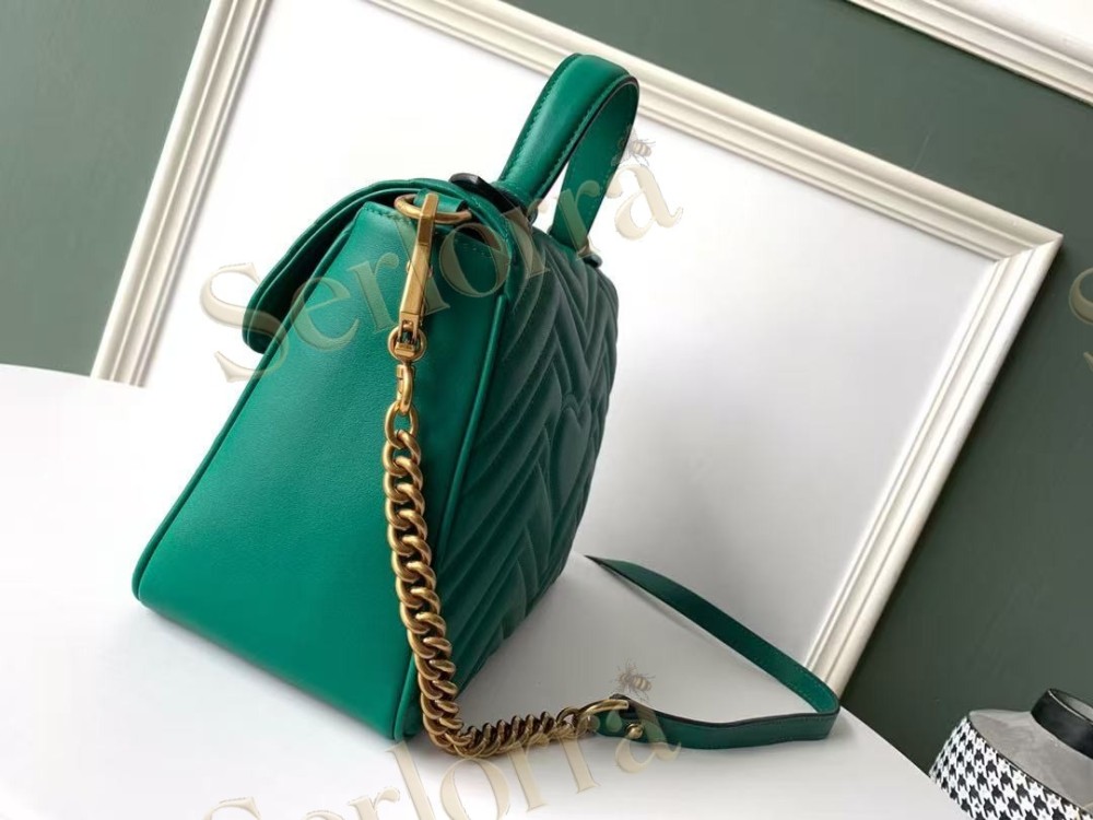 GUCCI GG MARMONT MEDIUM TOP HANDLE BAG