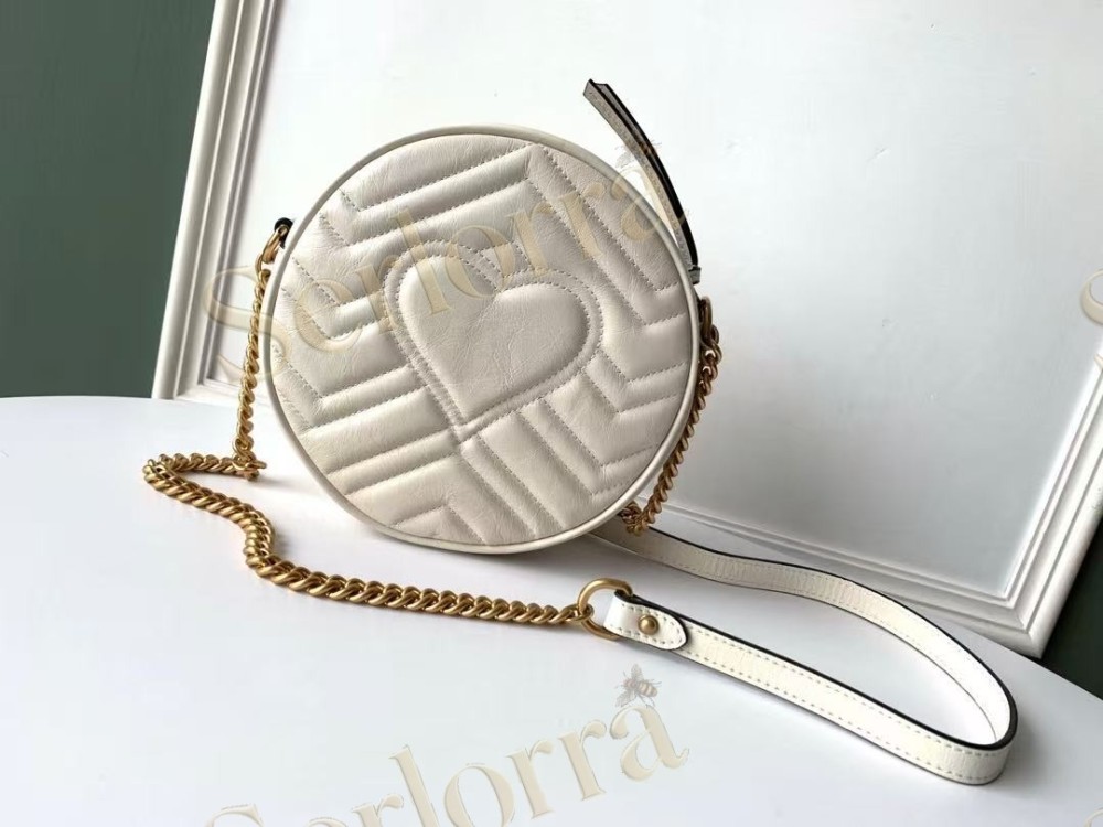 GUCCI GG MARMONT MINI ROUND SHOULDER BAG