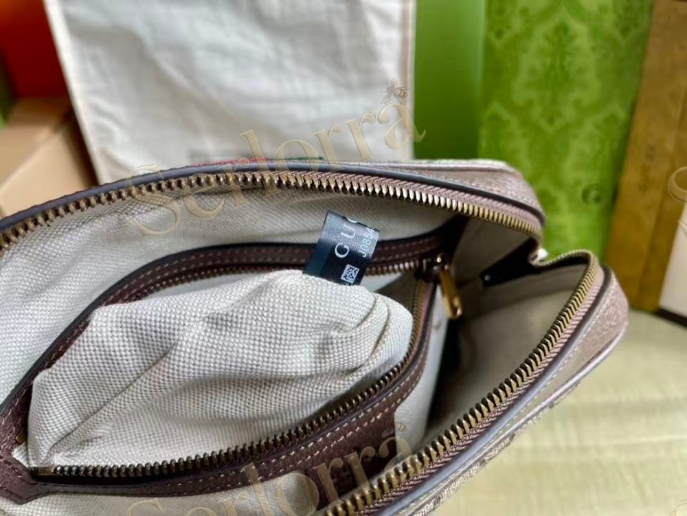 GUCCI OPHIDIA GG SMALL MESSENGER BAG