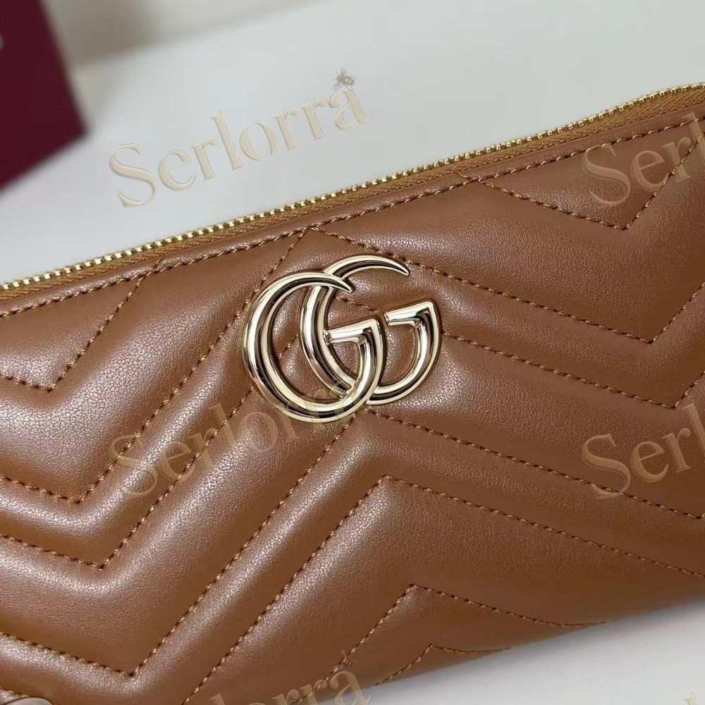 GUCCI GG MARMONT ZIP AROUND WALLET