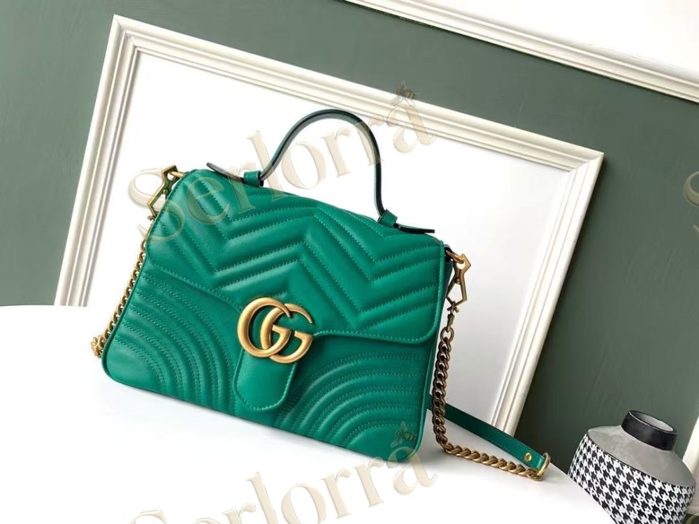 GUCCI GG MARMONT MEDIUM TOP HANDLE BAG
