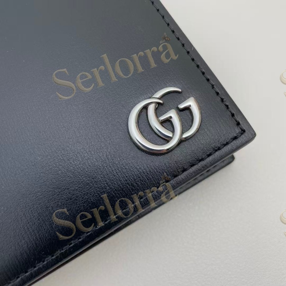 GUCCI GG MARMONT BI-FOLD CARD CASE WALLET