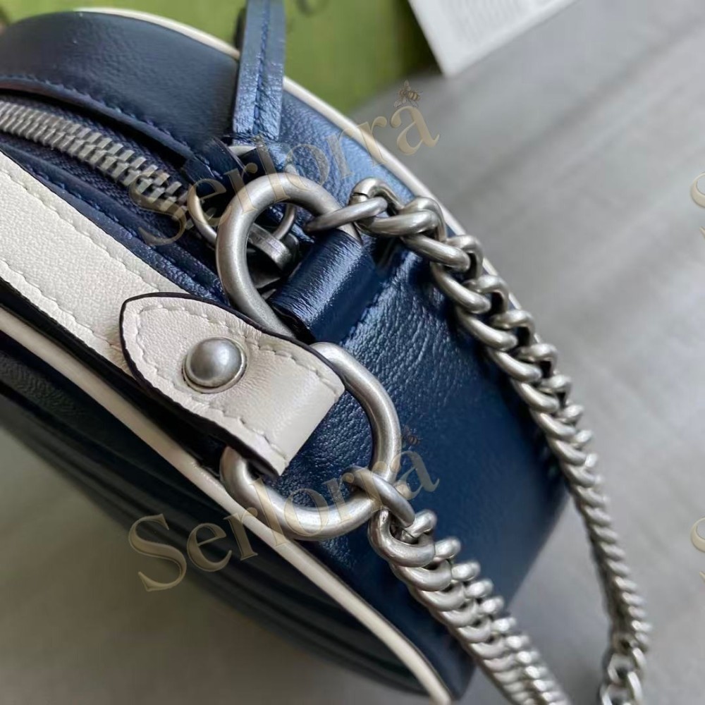 GUCCI GG MARMONT MINI ROUND SHOULDER BAG