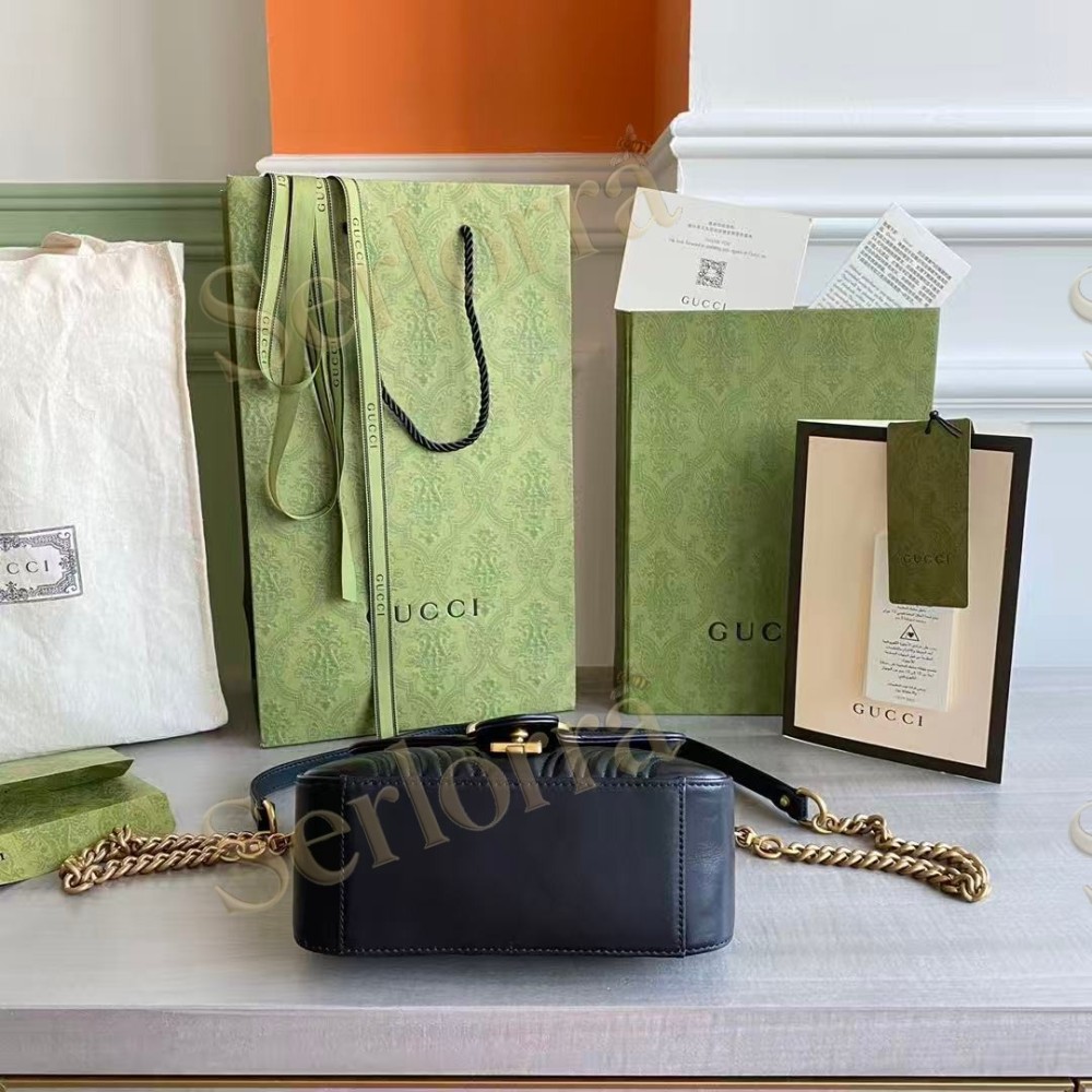GUCCI GG MARMONT MINI TOP HANDLE BAG