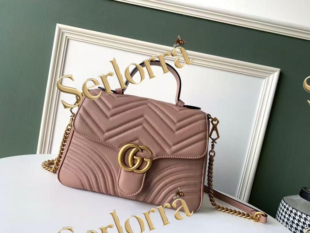GUCCI GG MARMONT MEDIUM TOP HANDLE BAG